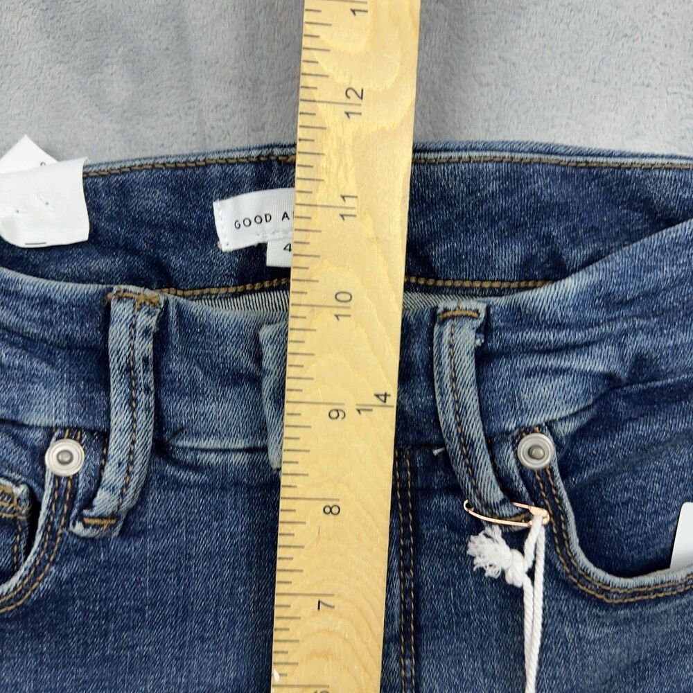 GOOD AMERICAN Good Petite Flare Jeans Women's Size Size 4/27 Blue Stretch NWT - Picture 10 of 12